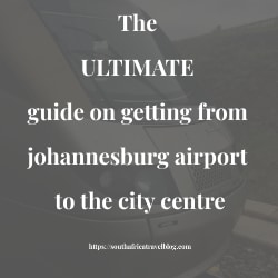Getting from Johannesburg airport to city centre