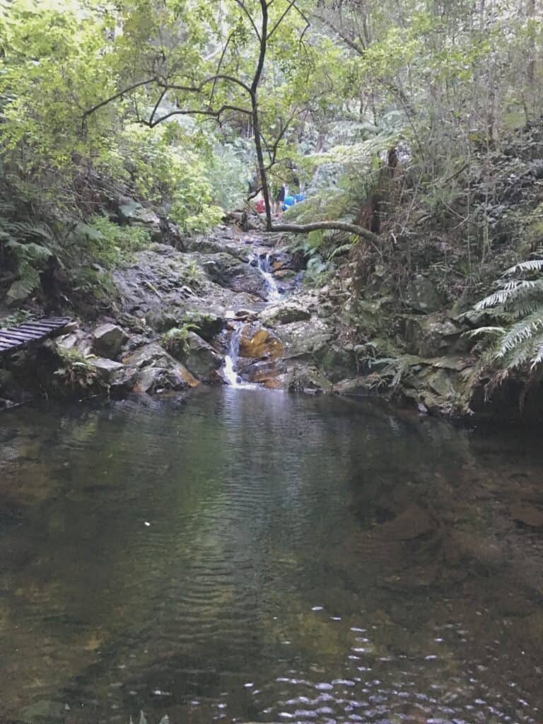 wild spirit lodge rock pool at the end of the magic fairy walk