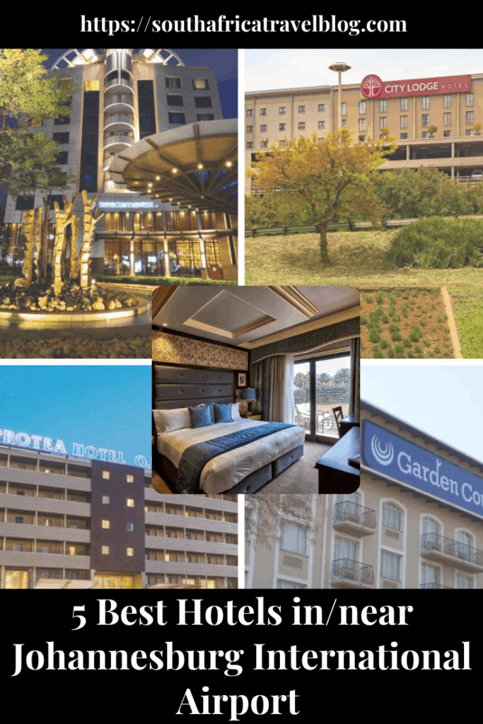 5 best hotels in or near johannesburg international airport