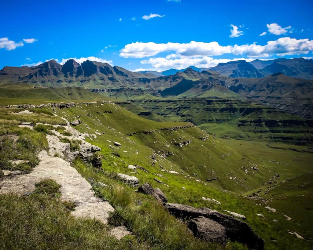 Drakensberg Mountains in KwaZulu-Natal - World Heritage Site of South Africa