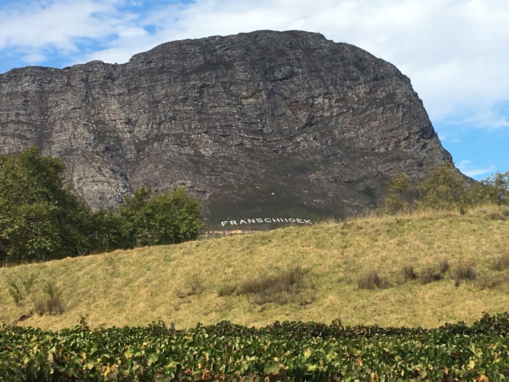 Franschhoek in the Western Cape Province of South Africa