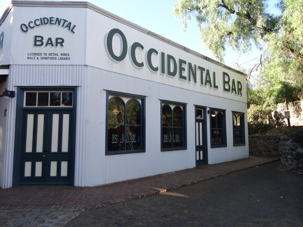 The Occidental Bar near the Big Hole and Mining Museum in Kimberley