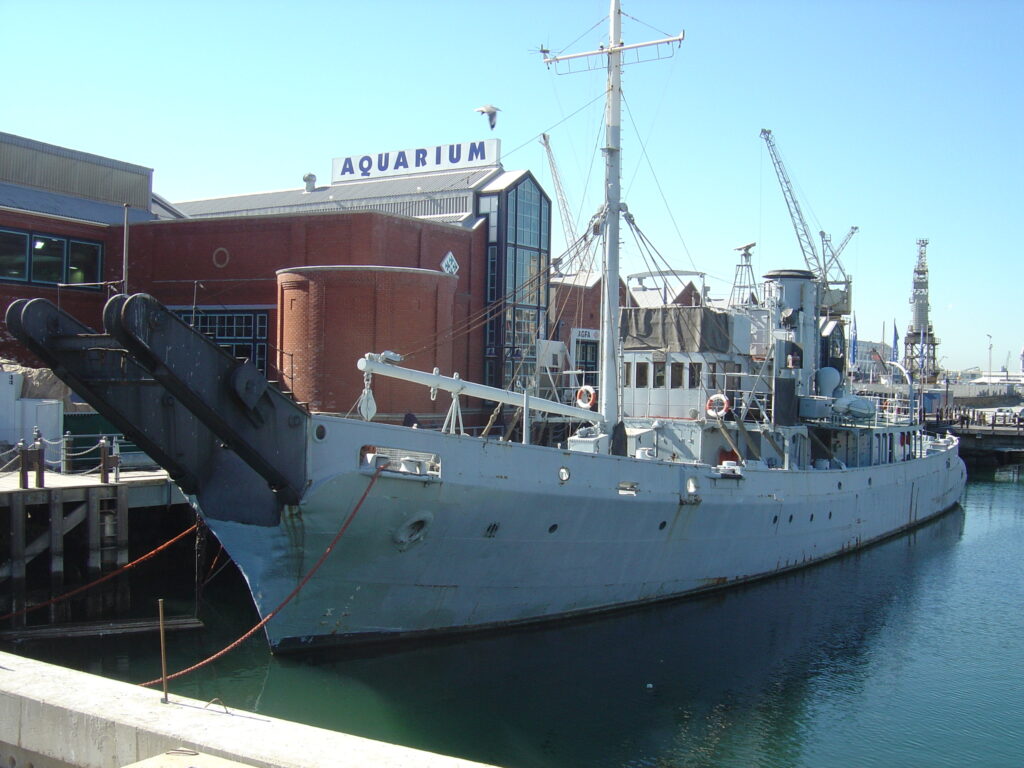 The SAS Somerset at the Maritime Museum in Cape Town