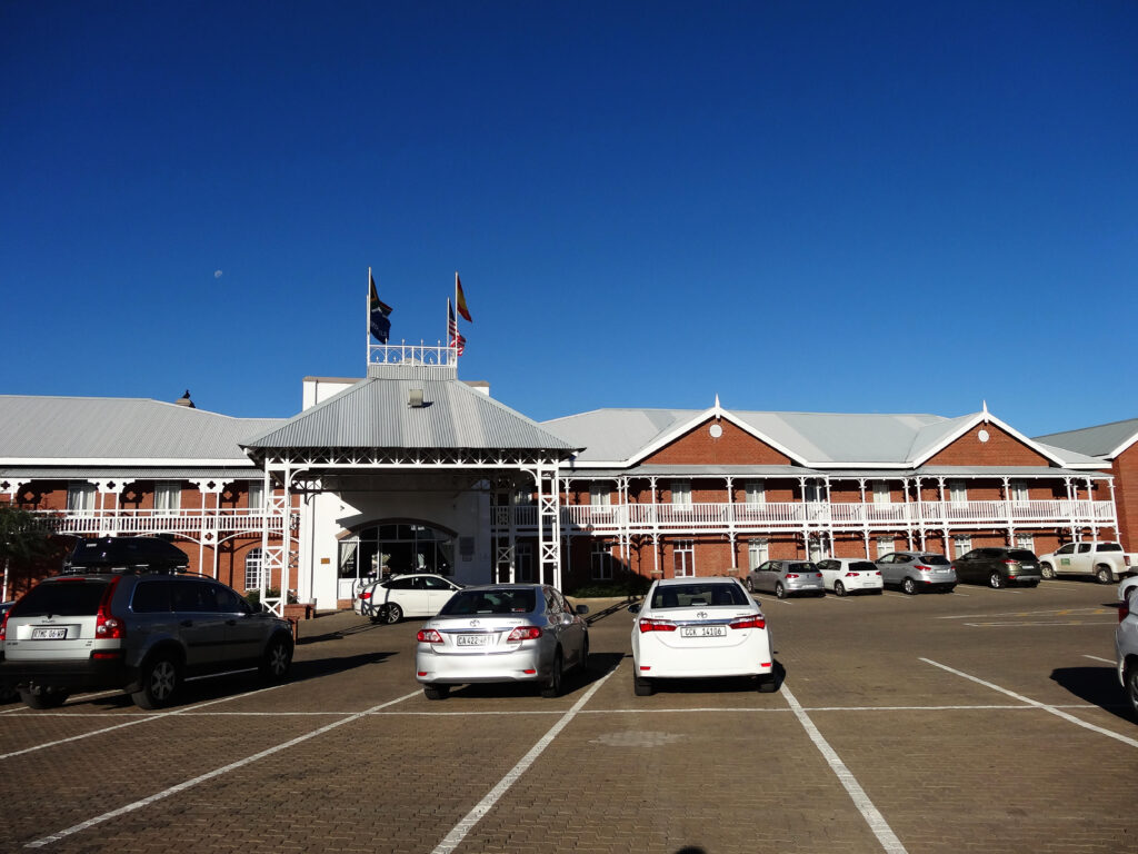 Parking area of the Protea Hotel Kimberley