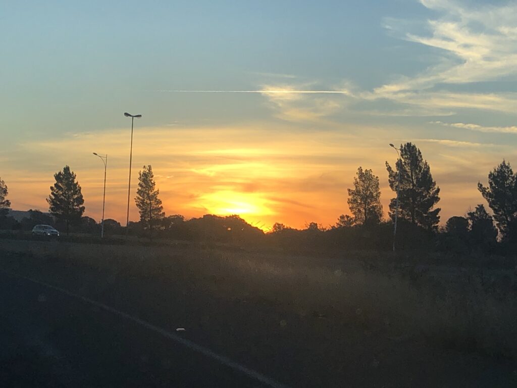 Bloemfontein sunrise from a road trip