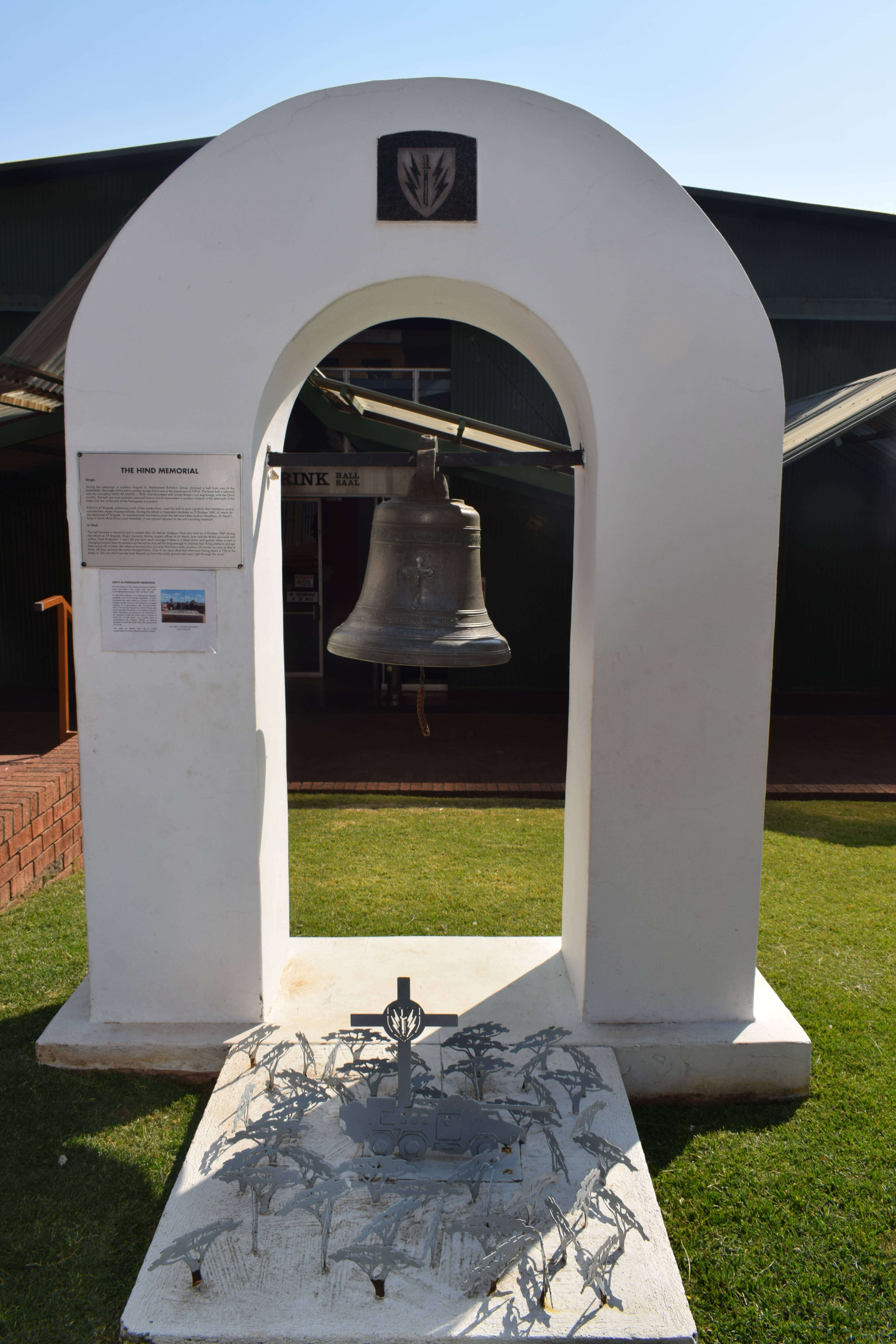 One of the memorials in the museum courtyard