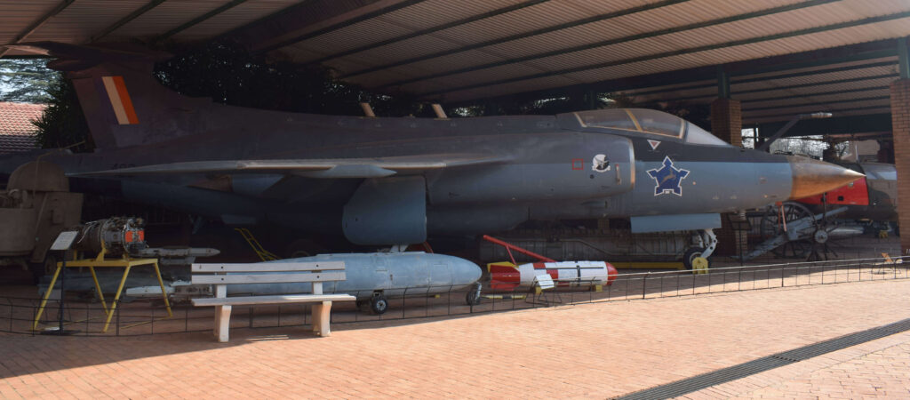 Outdoor display of a war plane