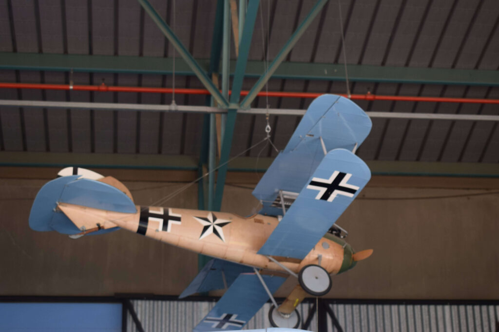 Wooden plane at the War Museum